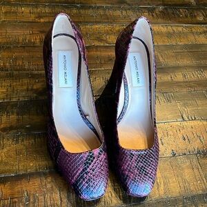 COPY - Antonio Melani snake print leather heels
